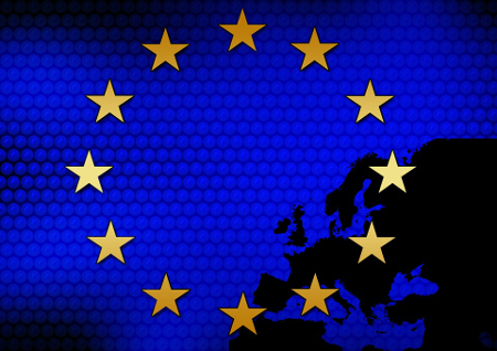 EU kaart/vlag