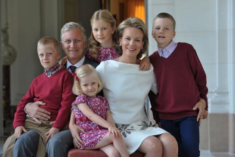 Het gezin van Koning Filip en Koningin Mathilde