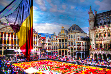 Toeristen in Brussel