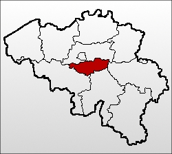 Kaart Waals-Brabant