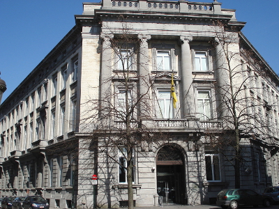 Vlaams Parlement in Brussel (gevel)